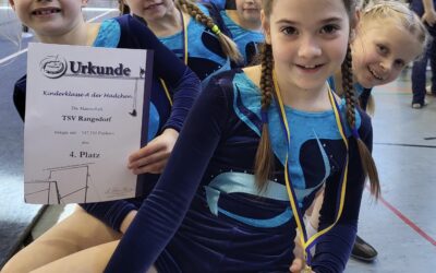 Undankbarer Platz 4 für Rangsdorfer Turnerinnen beim Kinderklassenpokal in Oranienburg (24.02.24)